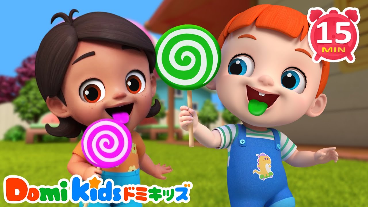 ペロペロキャンディのうた🌈🎈カラフルふうせん🍨おいしいアイスクリーム｜色の歌｜赤ちゃんが喜ぶ歌メドレー｜LEFUN Kids TV 日本語