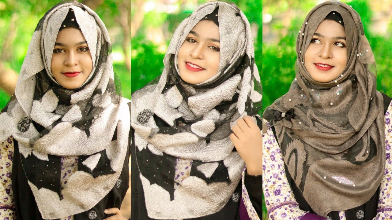 How I make full coverage hijab style with Small size & tissue hijab||MUNA