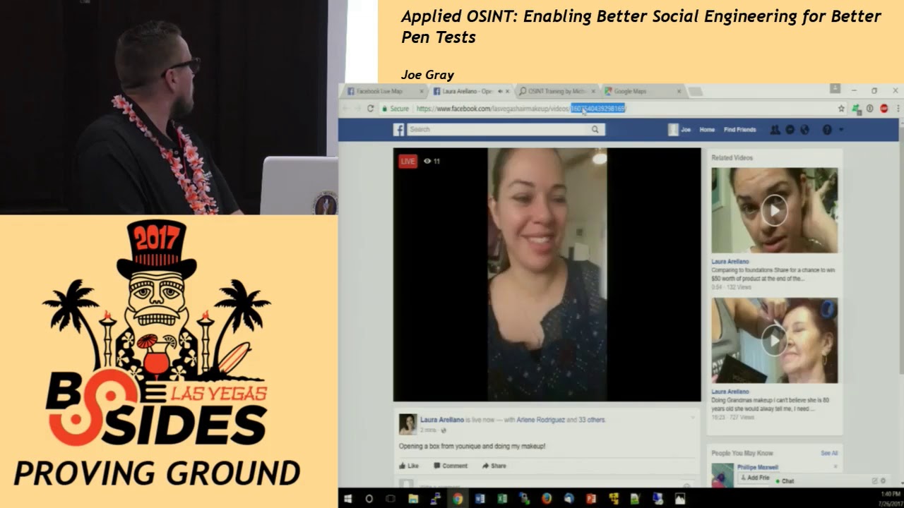 PG - Applied OSINT: Enabling Better Social Engineering for Better Pen Tests - Joe Gray