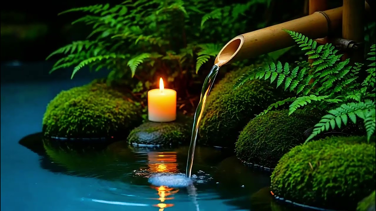 Relaxation Piano and Natural Calm Water Sounds For Focus, Work, Studying, Deep Sleep, Stress Relief