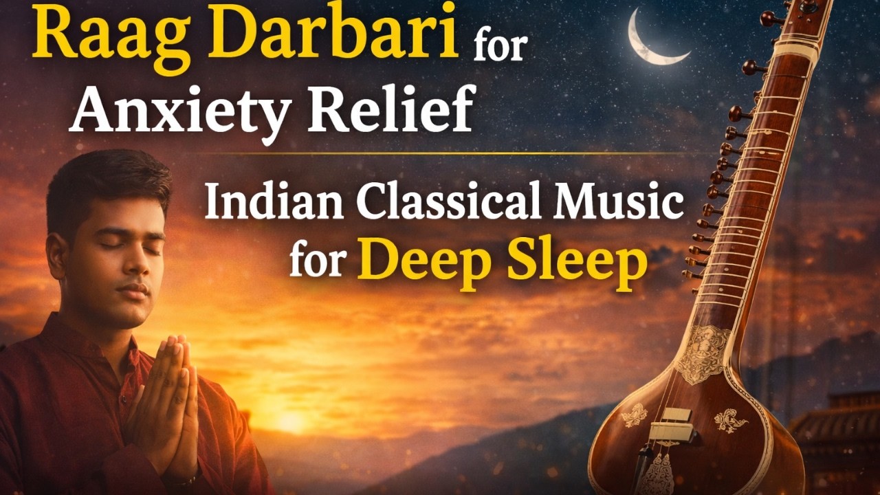 Raag Darbari for Anxiety Relief | Indian Classical Music for Deep Sleep