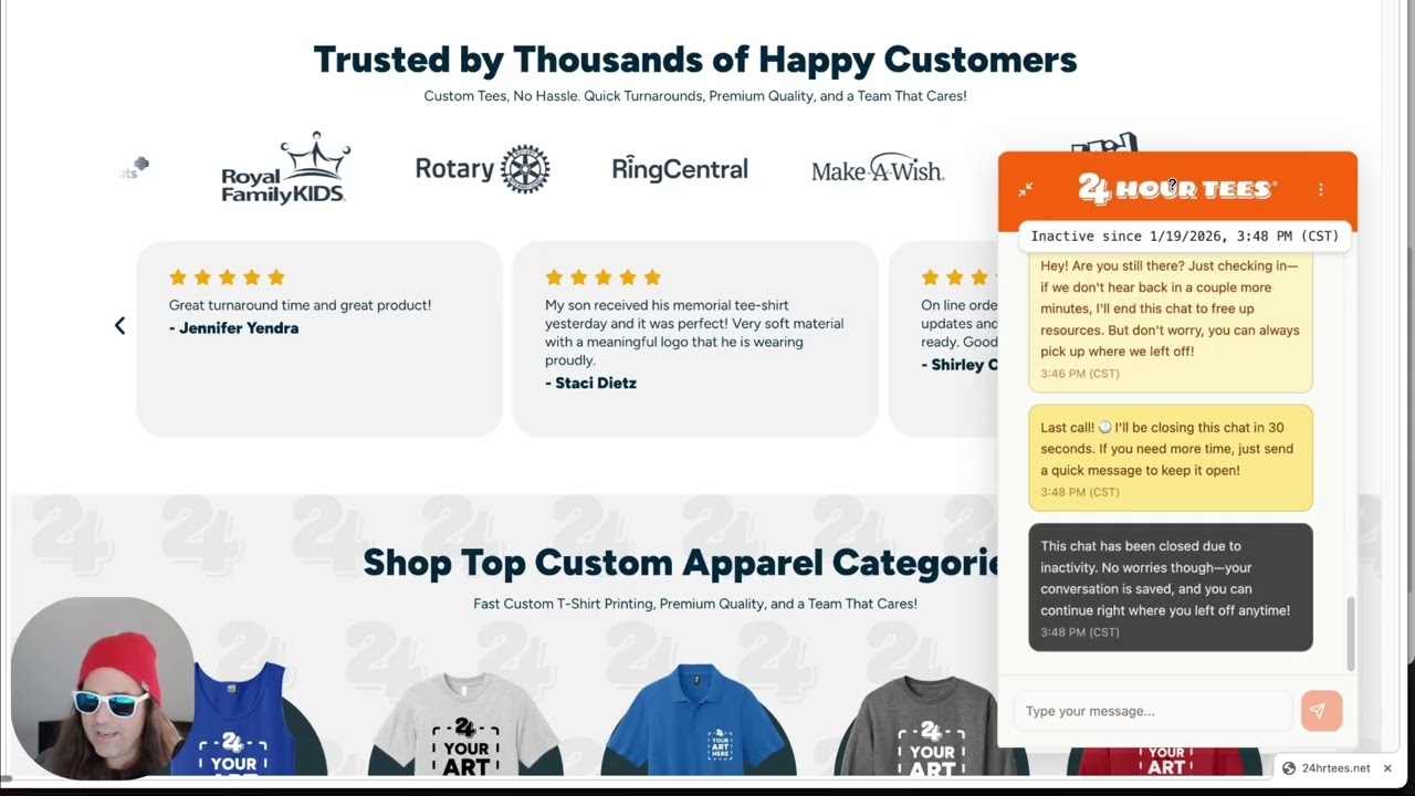 I Built a Custom AI Chatbot for My T-Shirt Business (80 Hours, Zero Code Written)