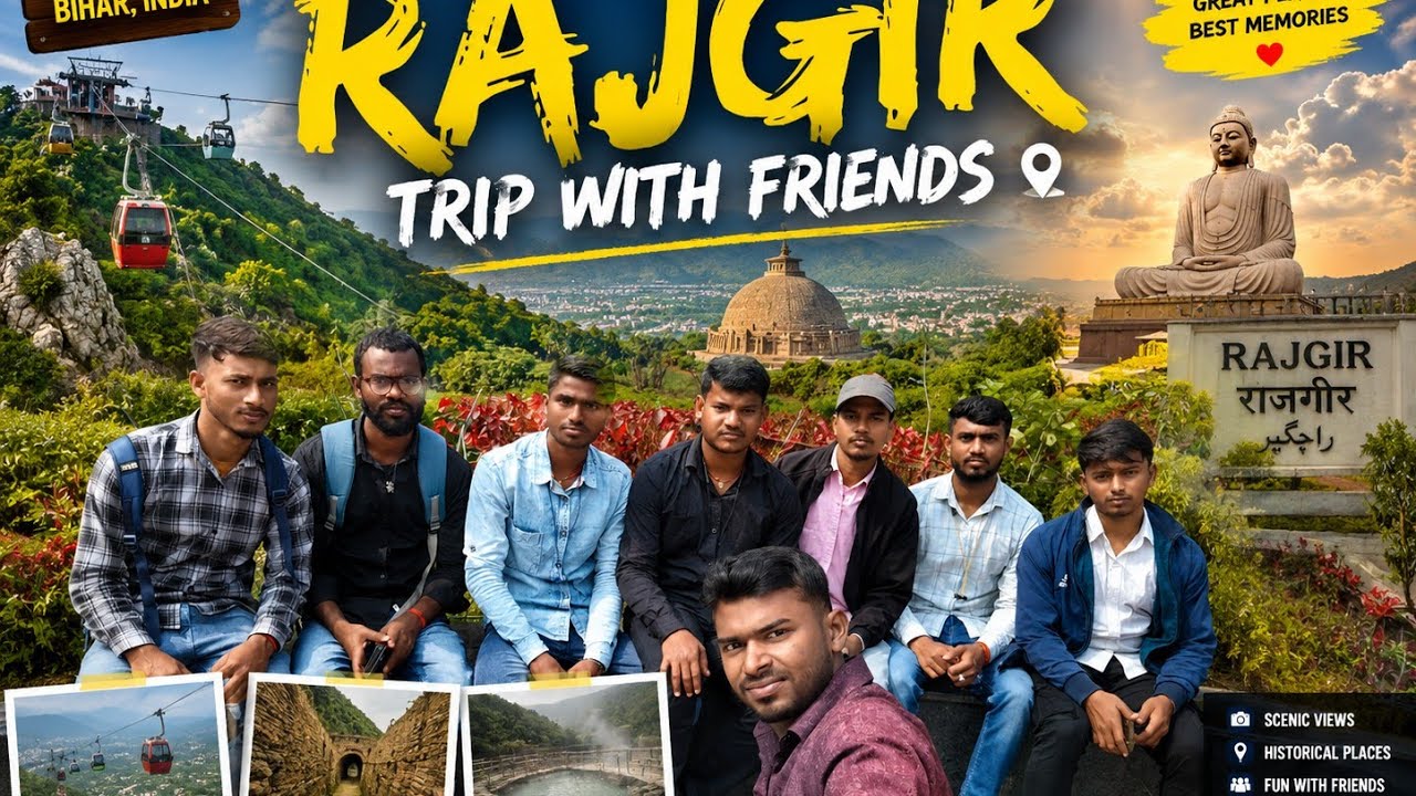 $my first vlog with my college friends 😎 / visit Rajgir #New Nalanda University 