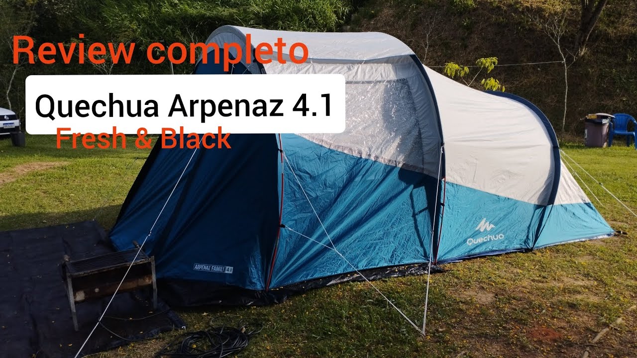 Tour completo Barraca Quechua Arpenaz 4.1 Fresh & Black. Saiba tudo!