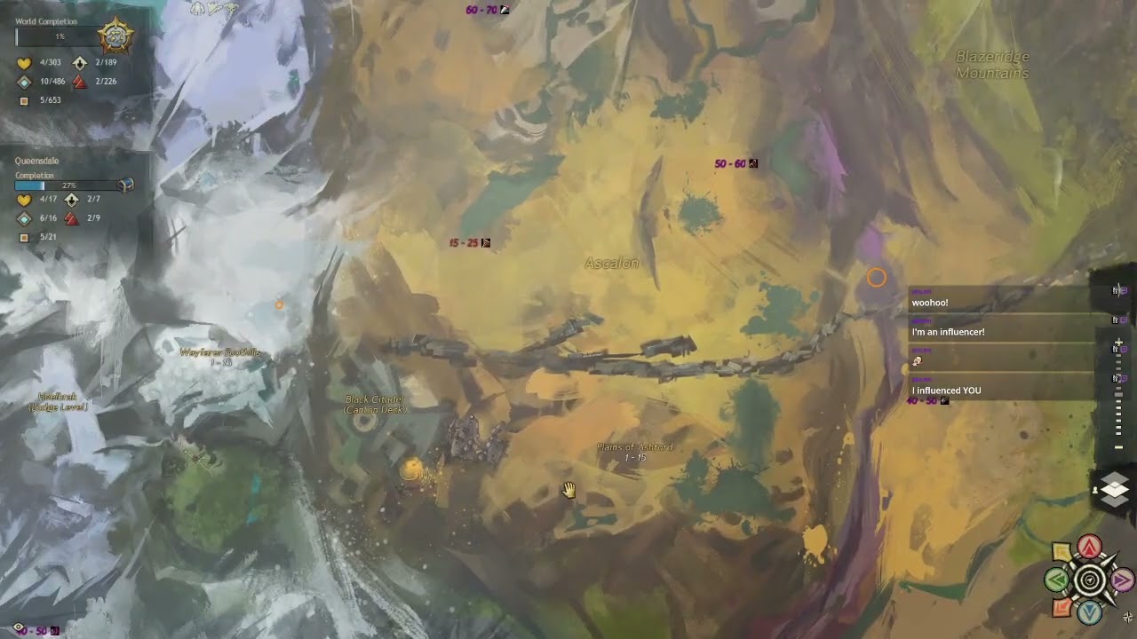 GW2- (New Player) Day 55 Part 2- (Trying New Class) -Various Task- Mastery Point Hunting