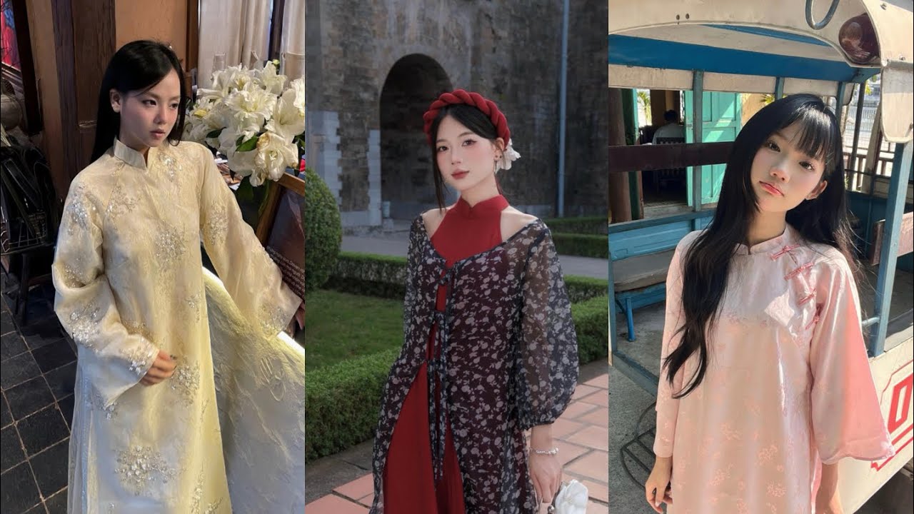 Tổng Hợp STYLE - OUTFIT ( áo dài )của các idol tiktok 6 || Hải Yến -ya #aodai #xh #outfit #tiktok 