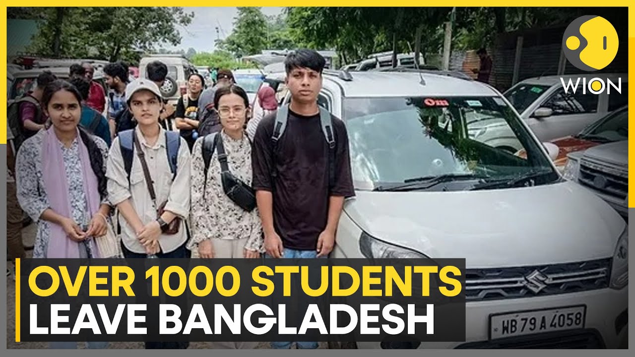 Over 1,000 Indian students return home amid violent anti-quota protests in Bangladesh | WION News
