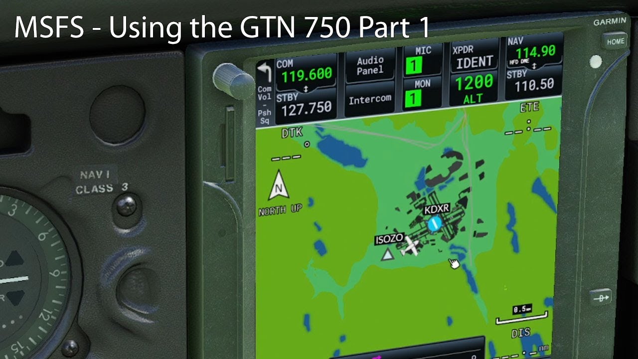 MSFS — Использование GTN 750, часть 1