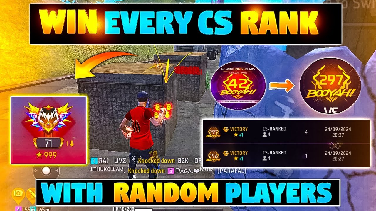 How to WIN Every cs rank with random player | cs rank tips and tricks | Cs character glitch trick