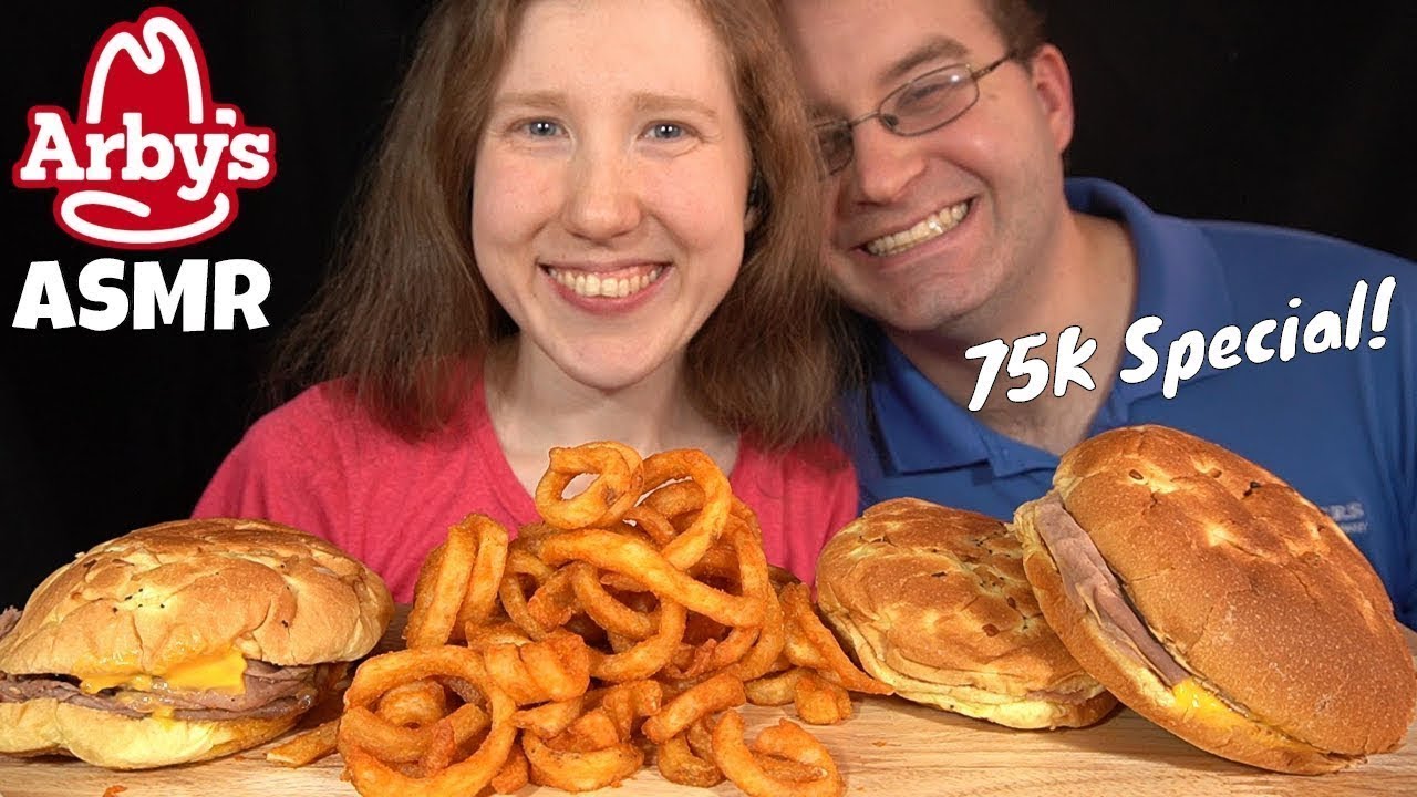 ASMR ARBY'S ROAST BEEF SANDWICH MUKBANG (No Talking) EATING SOUNDS