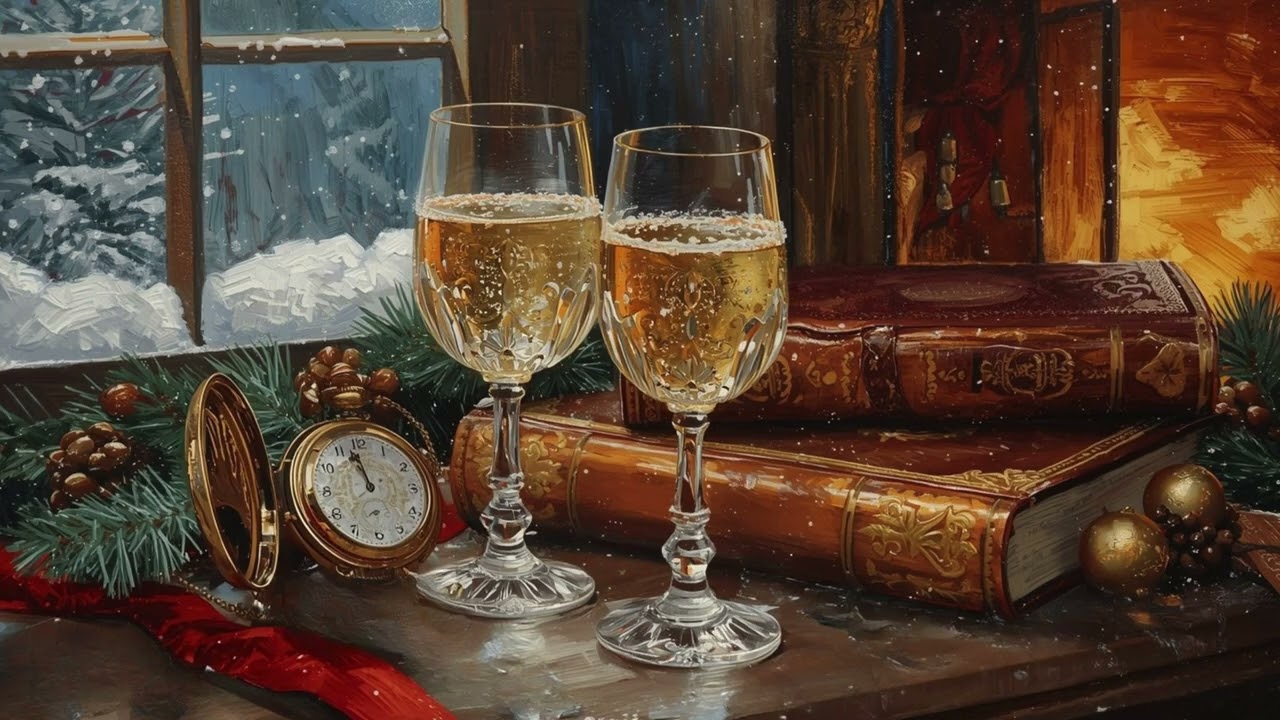 A Legacy New Year Wall Paper ✨ Vintage Digital Oil Painting TV Art | Private Manor Screensaver.