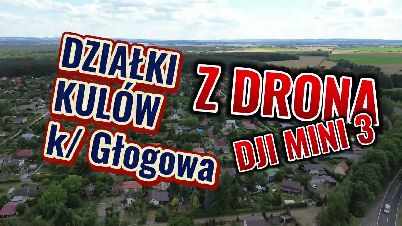Działki ogrodowe ROD w Kulowie koło Głogowa z drona DJI Mini 3 | VanLord