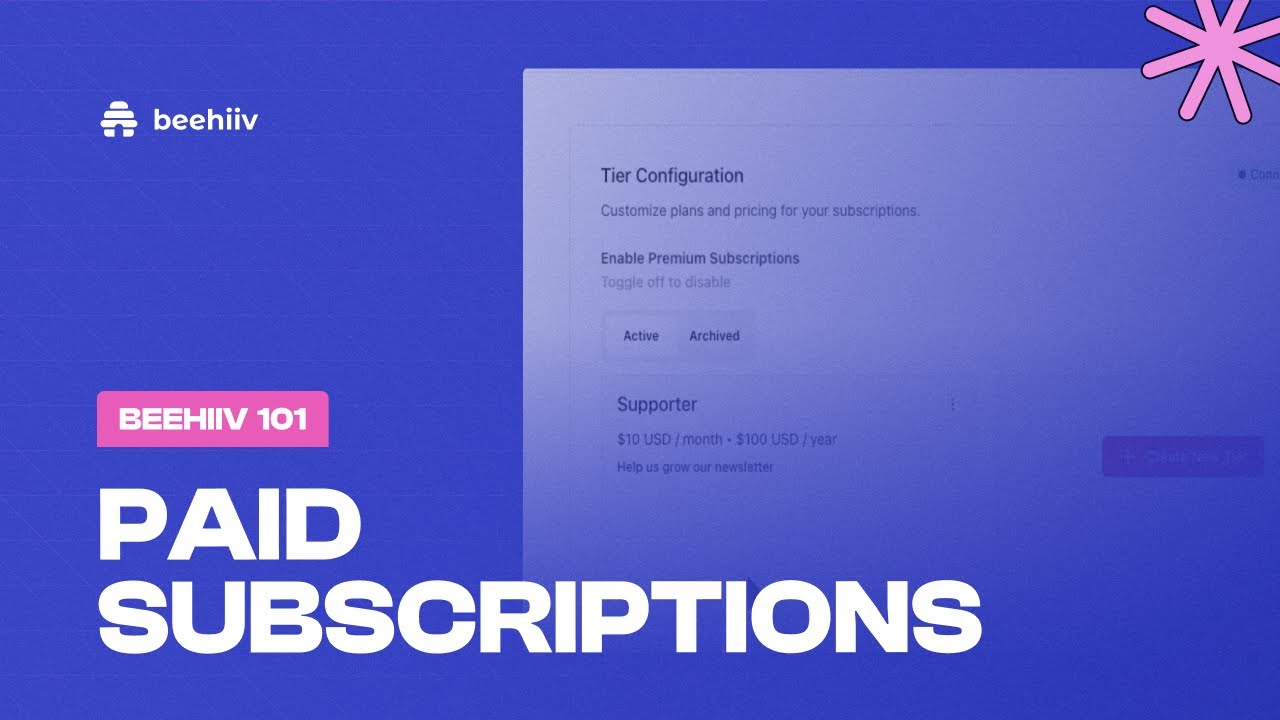 How to set up Paid Subscriptions in beehiiv (Tutorial)