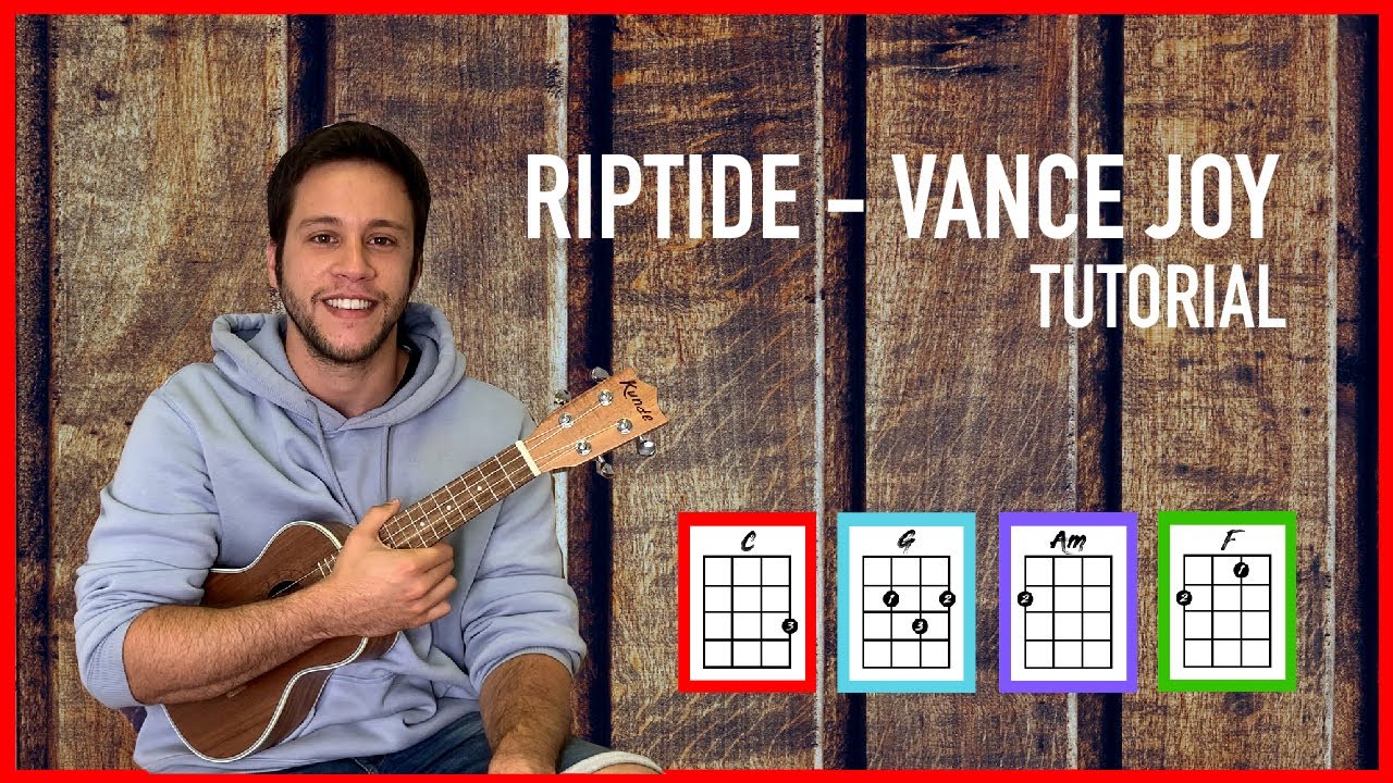 🌴RIPTIDE (Vance Joy) -  Tutorial Ukelele Fácil con Acordes y Rasgueo Básico