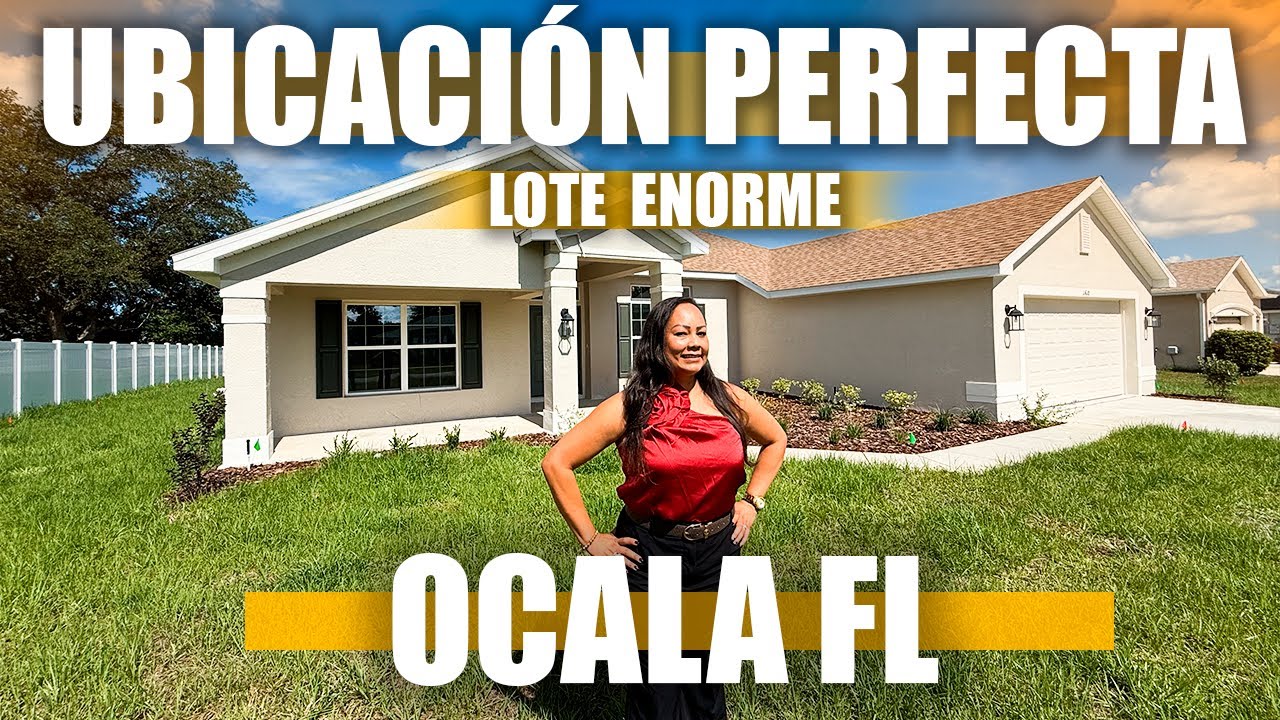 &iexcl;Vive en Ocala! Casa de 4 Habitaciones +  3 Ba&ntilde;os  con Lote Gigante 📍