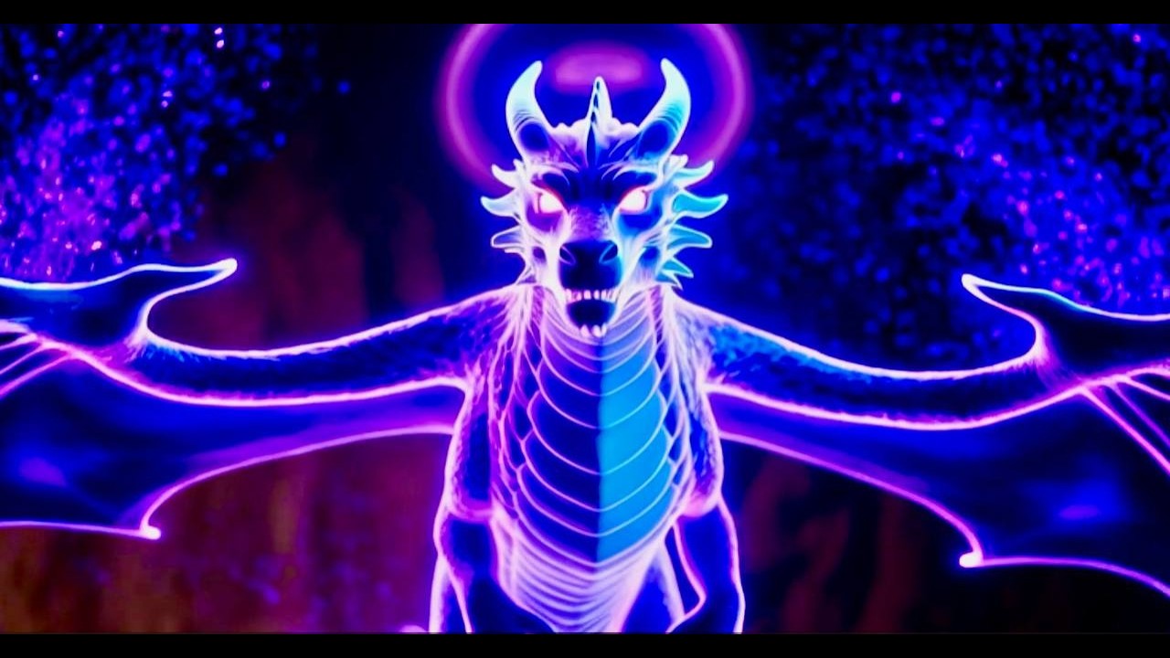 Neon Hologram: Creature in 3D – Ultra-Realistic Magic #3d #ai
