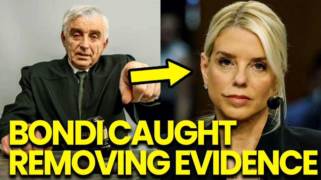 Pam Bondi CAUGHT REMOVING Evidence After Judge BLOWS Cover Wide Open