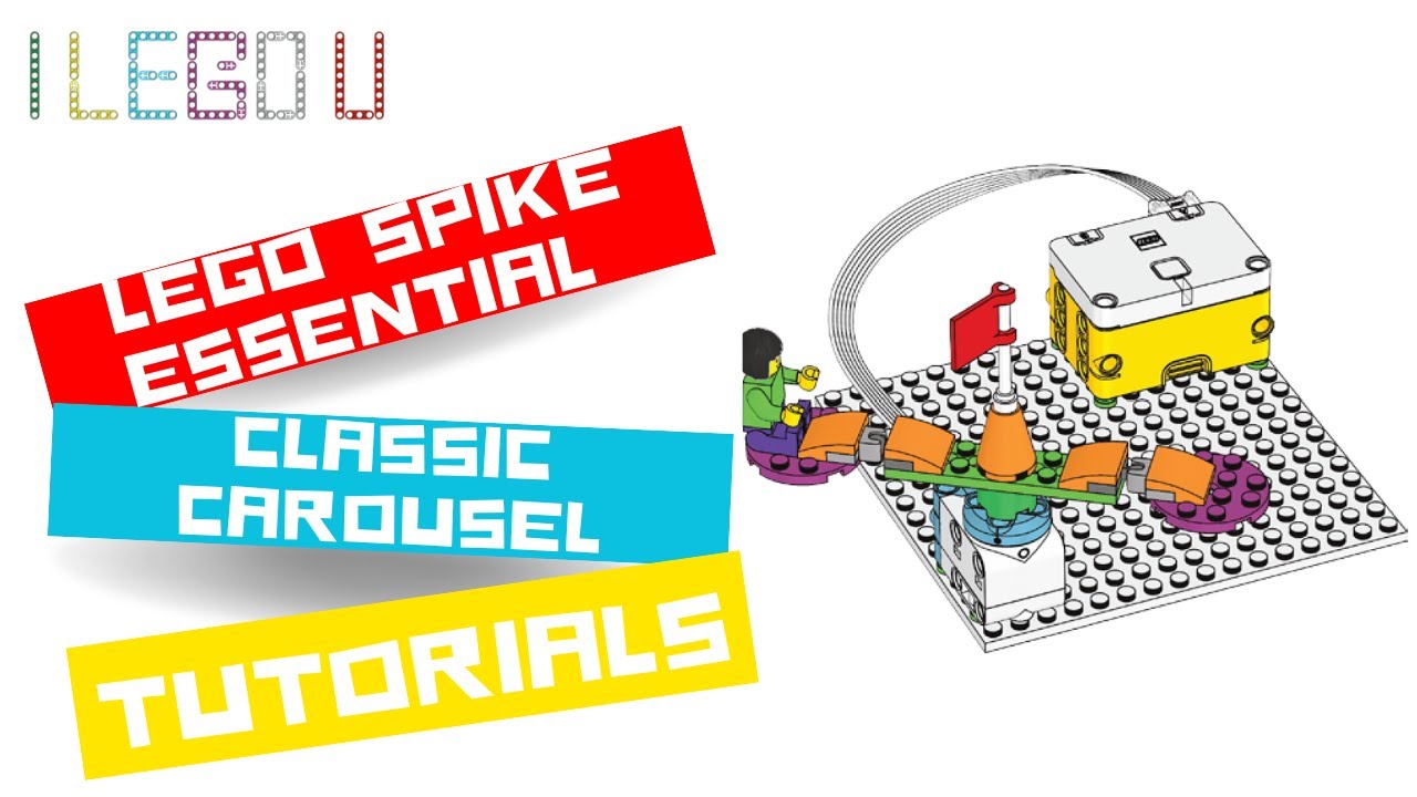 LEGO SPIKE ESSENTIALS - CLASSIC CAROUSEL Building Instructions - LEGO CLASSIC CAROUSEL TUTORIALS