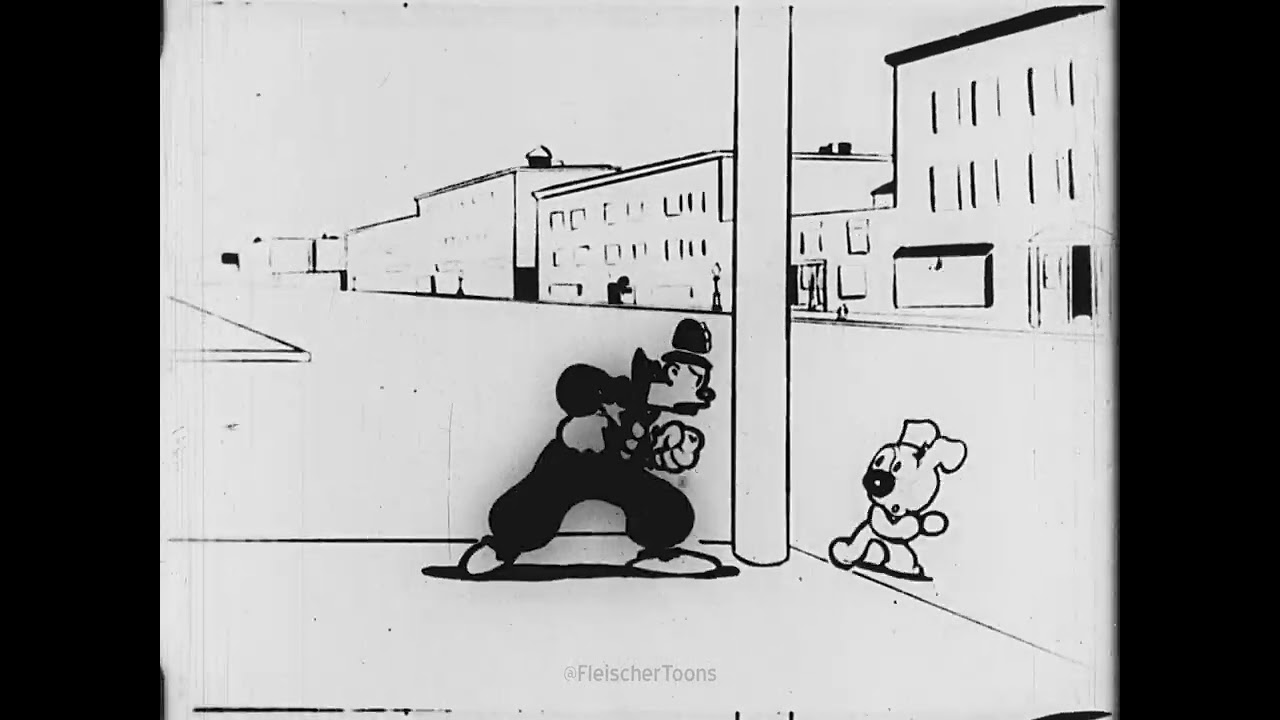 Koko The Kop | Inkwell Imps | 1927 | 16mm | Koko the Clown | Max Fleischer Inkwell Studios Cartoon