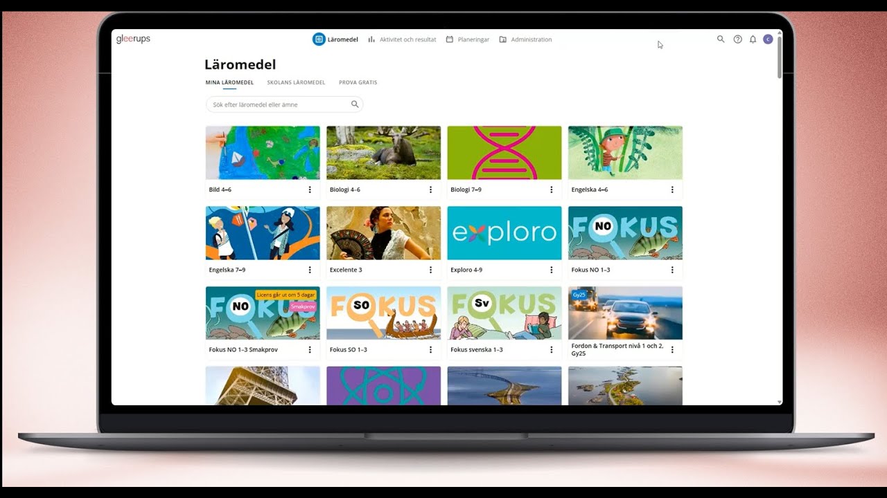 Så fungerar Gleerups digitala läromedel – för elever
