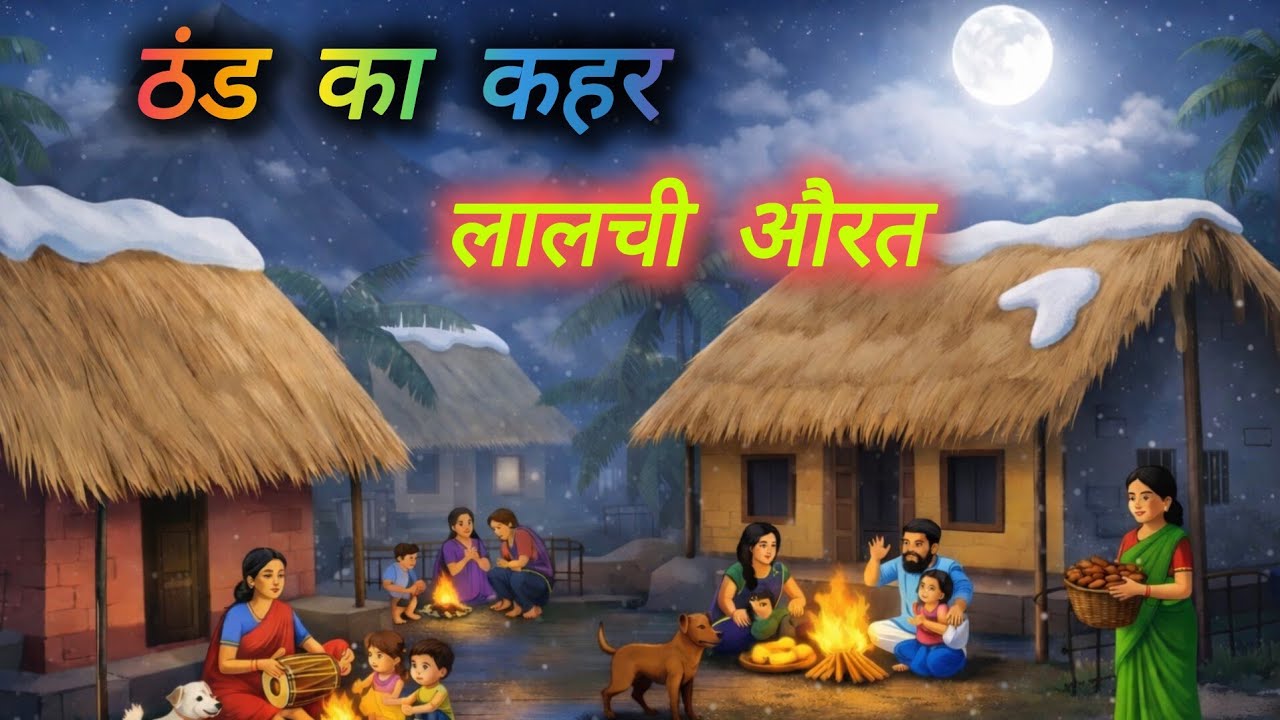 ठंड का कहर लालची औरत। Thand ka khar। Hindi kahani । moral story । Khaniya 