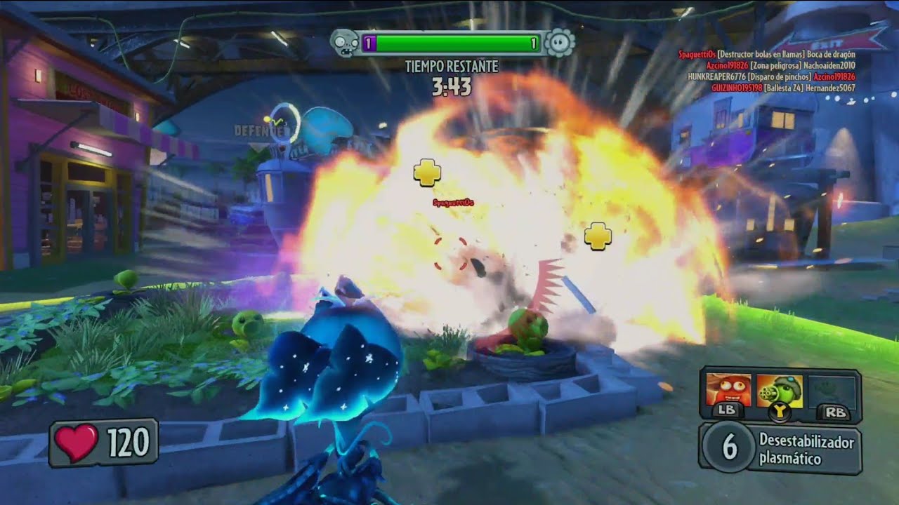 PVSZ Garden Warfare "FURIA INCONTROLABLE" - Jardines y Cementerios 