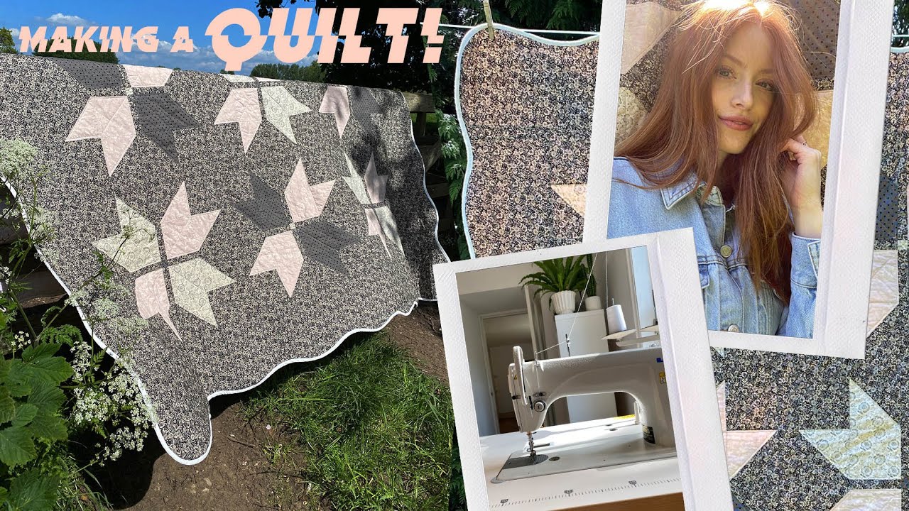 MAKE A QUILT WITH ME! + MY NEW SEWING MACHINE... | MsRosieBea