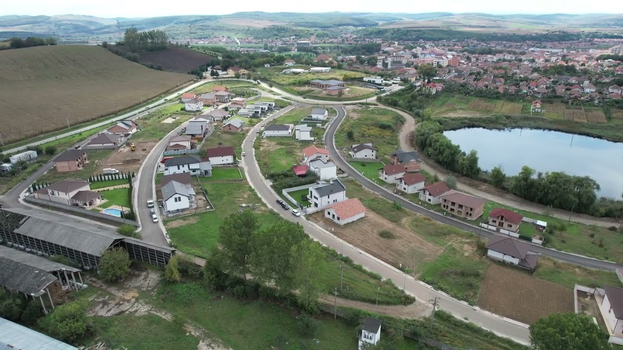 Cartierul Chereteu si lacul Chereteu din Blaj, judetul Alba