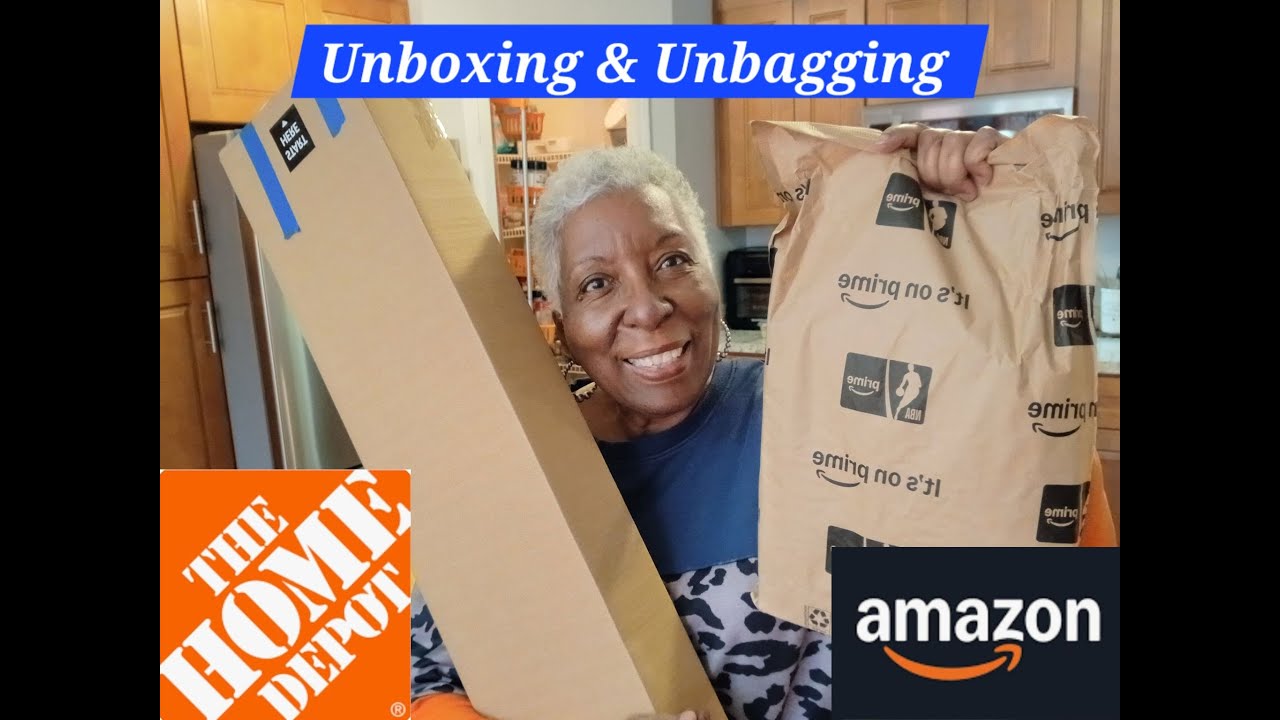 MY HOME DEPOT & AMAZON ORDERS WERE DELIVERED EARLY! TIME TO UNBOX & UNBAG! Big Grocery Shop Haul!