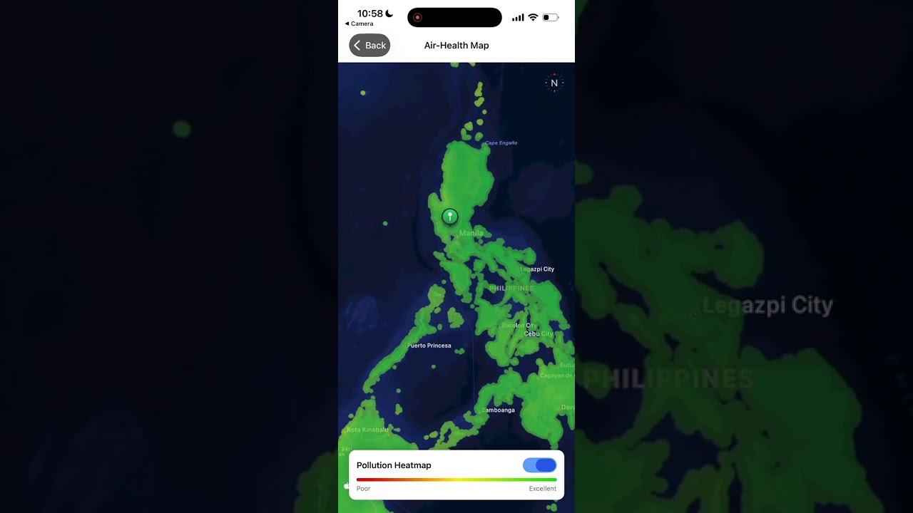 AirHealth - An Air Quality Monitoring Mobile App that updates real-time via Google Maps API