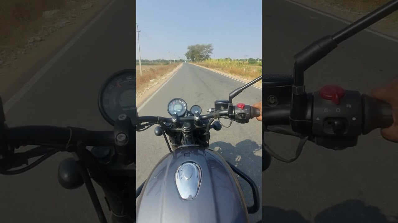 Royal Enfield hunter 350 dapper grey Village side ride