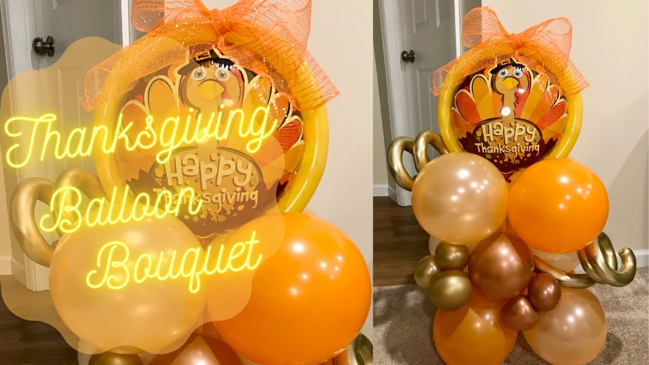 Thanksgiving Balloon Bouquet | Thanksgiving Arrangement | DIY Balloon Bouquet Tutorial