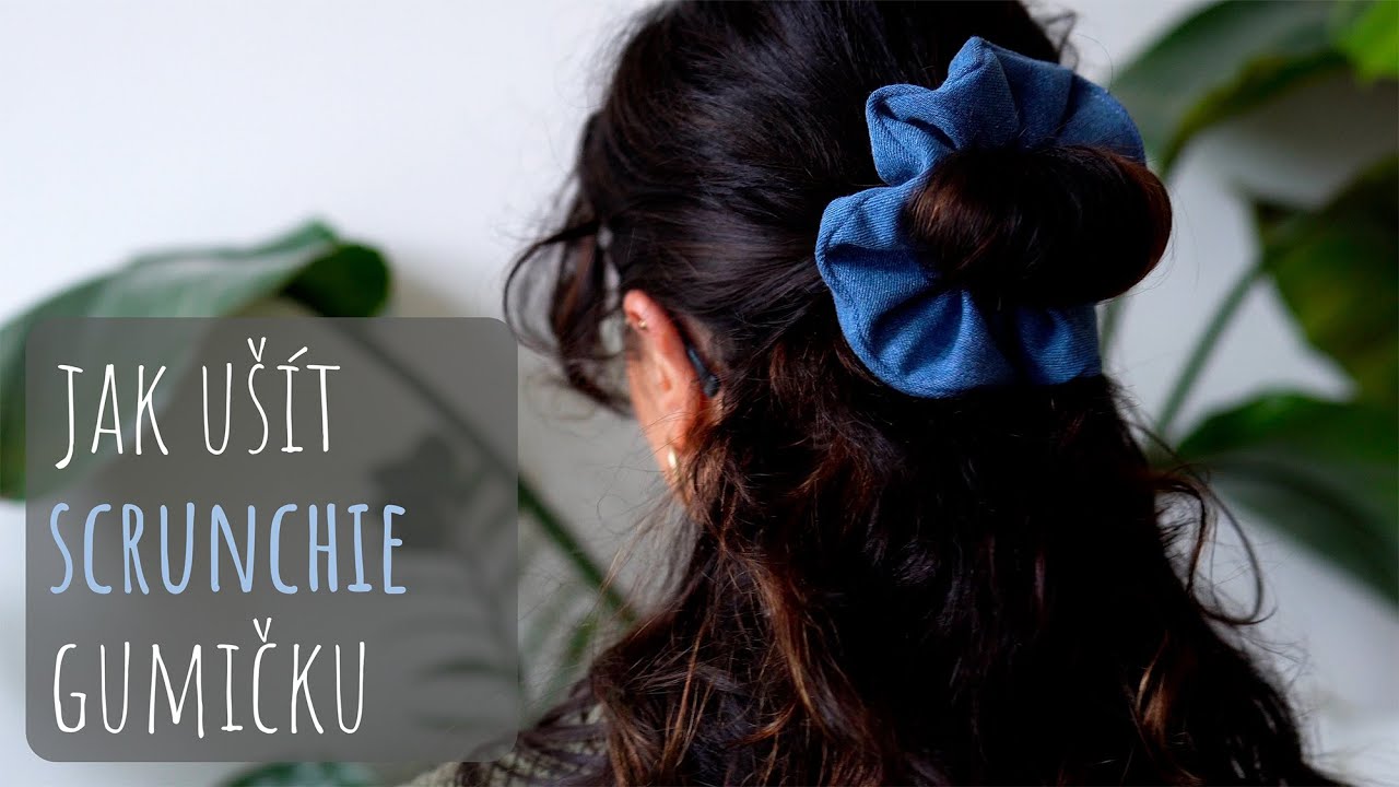 Nejjednodušší způsob jak ušít scrunchie - látkovou gumičku do vlasů