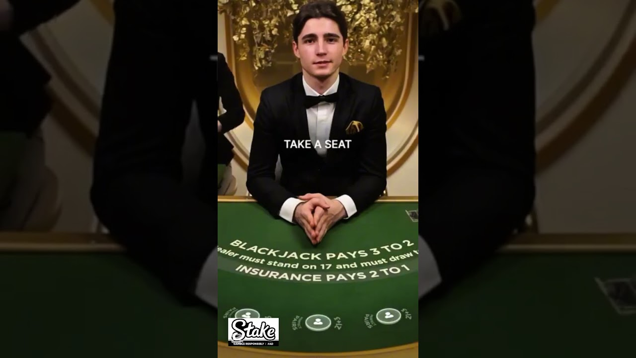 Dealer has no fear #stake #blackjack #dealer #casino