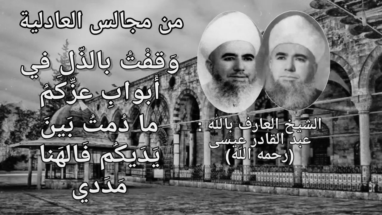 وقفت بالذل في أبواب عزكم - ما دمت بين يديكم | من مجالس العادلية