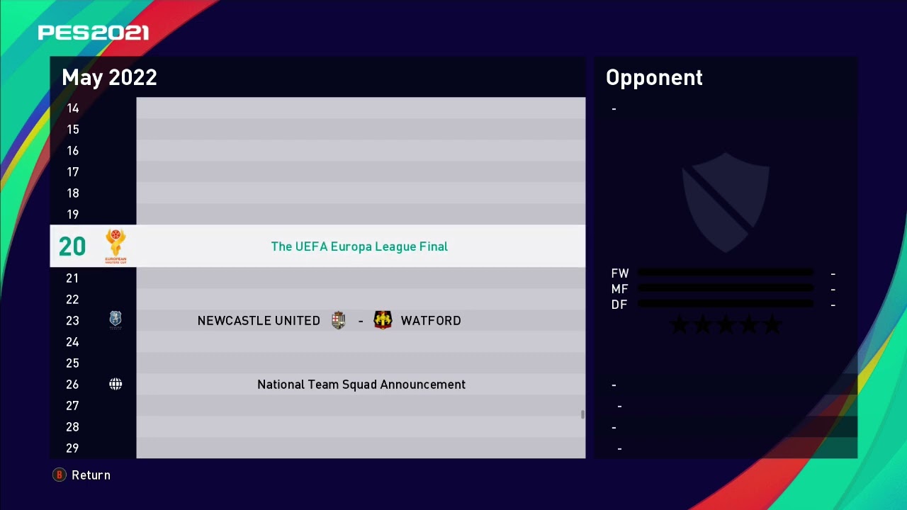 PES2021 (eFootball) : The purpose for this season