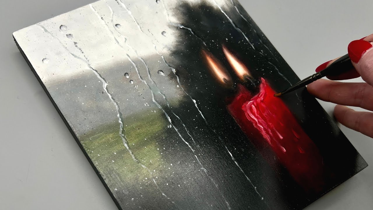 Rainy Window, Oil Painting Tutorial