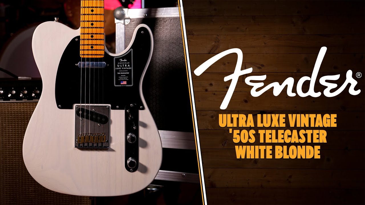 Fender American Ultra Luxe Vintage '50s Telecaster - Maple - White Blonde