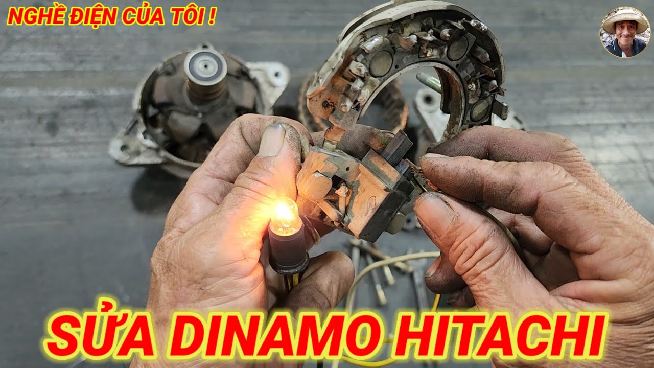 Kiểm tra sửa chữa Dinamo Hitachi 12V !