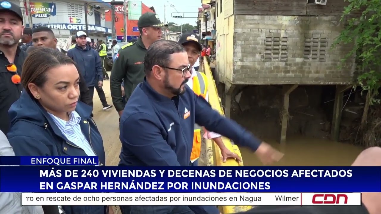 Más de 240 viviendas y decenas de negocios afectados en Gaspar Hernández por inundaciones