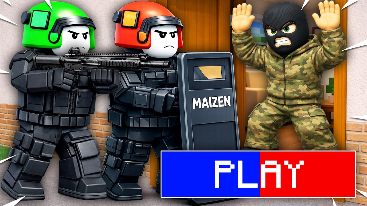MIKEY AND JJ BECAME SWAT IN ROBLOX