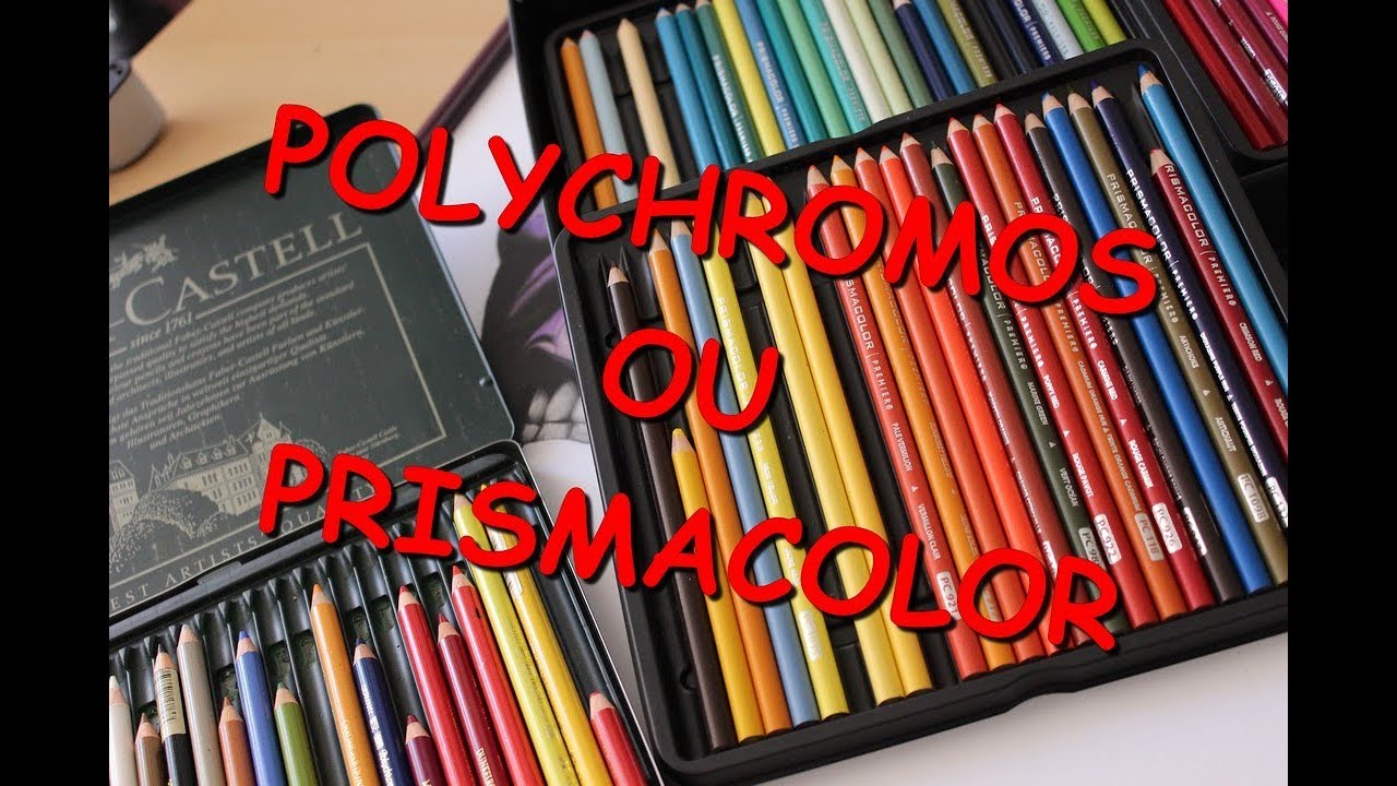 LES CRAYONS DE COULEURS : [ differences entre les polychromos et les prismacolor ]