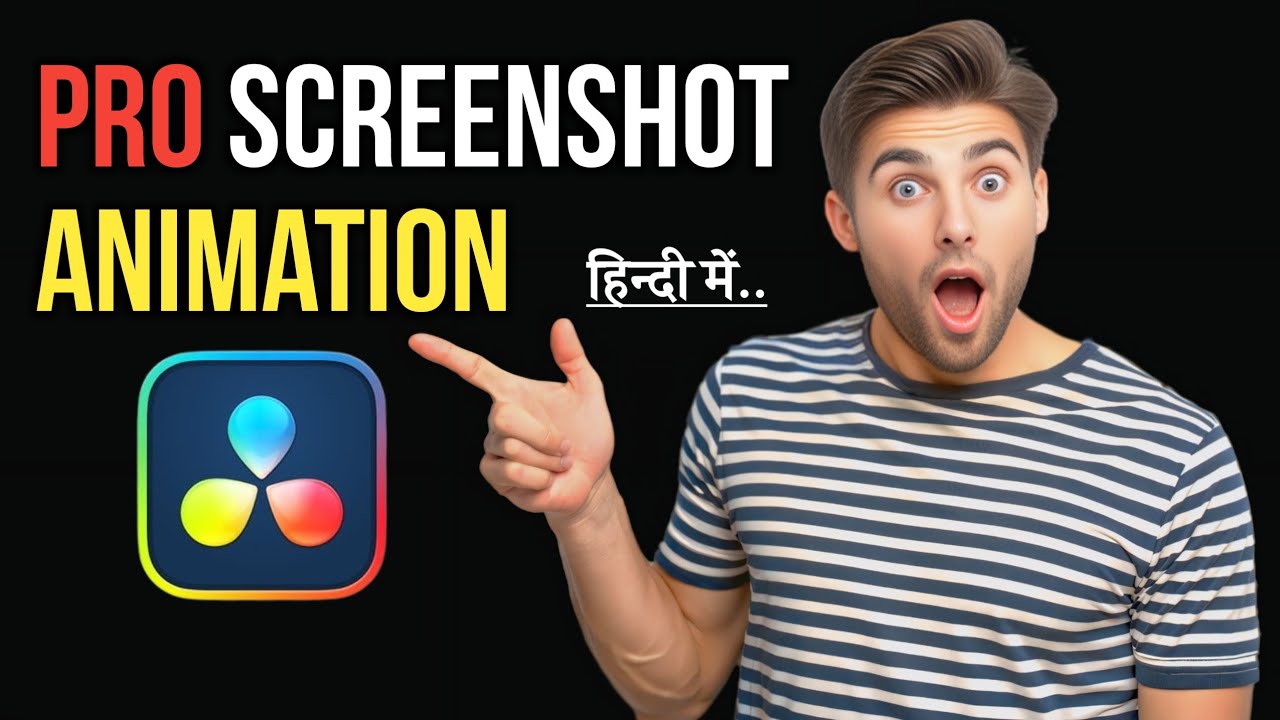 3D ANIMATED Screens in DaVinci Resolve (DVE) Hindi Tutorial