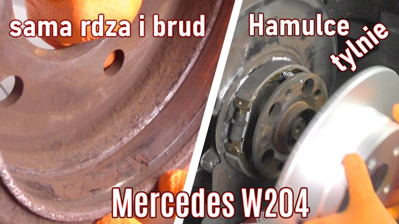 Mercedes W204 Hamulce tylnie wymiana