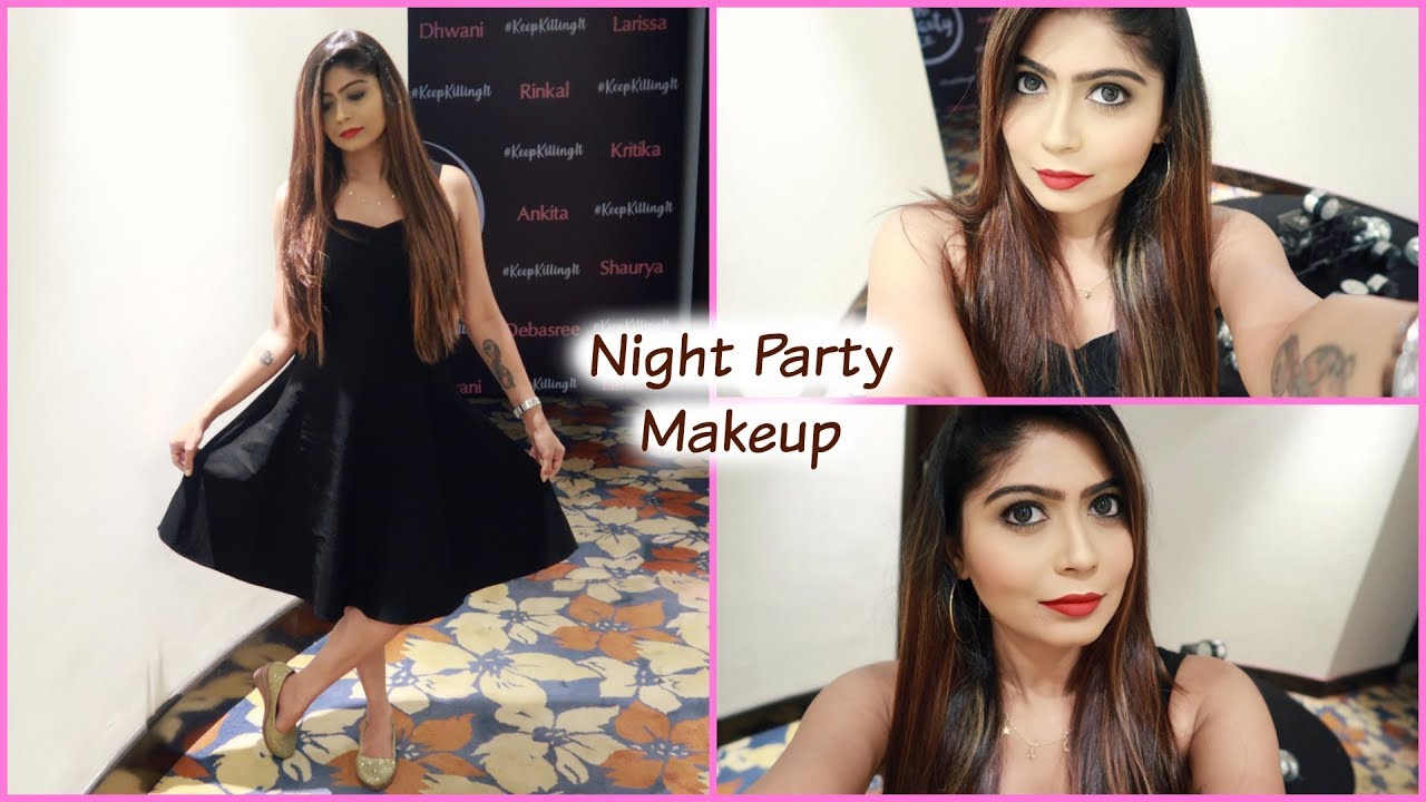 Step By Step Night Party Makeup Tutorial in Hindi | Rinkal Soni