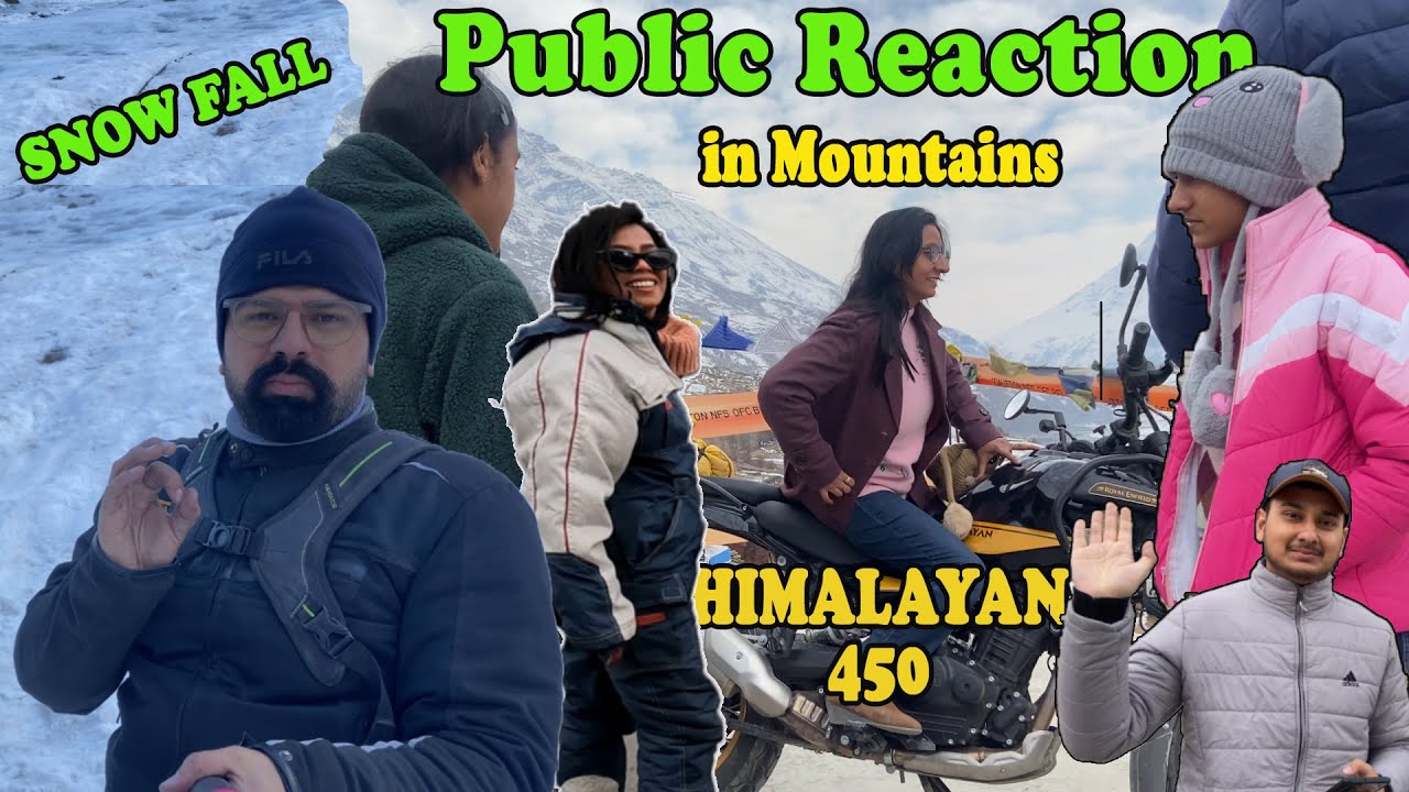 Himalayan 450 First Snow Ride || People got crazy for Himalayan || Amazing & Value for Money