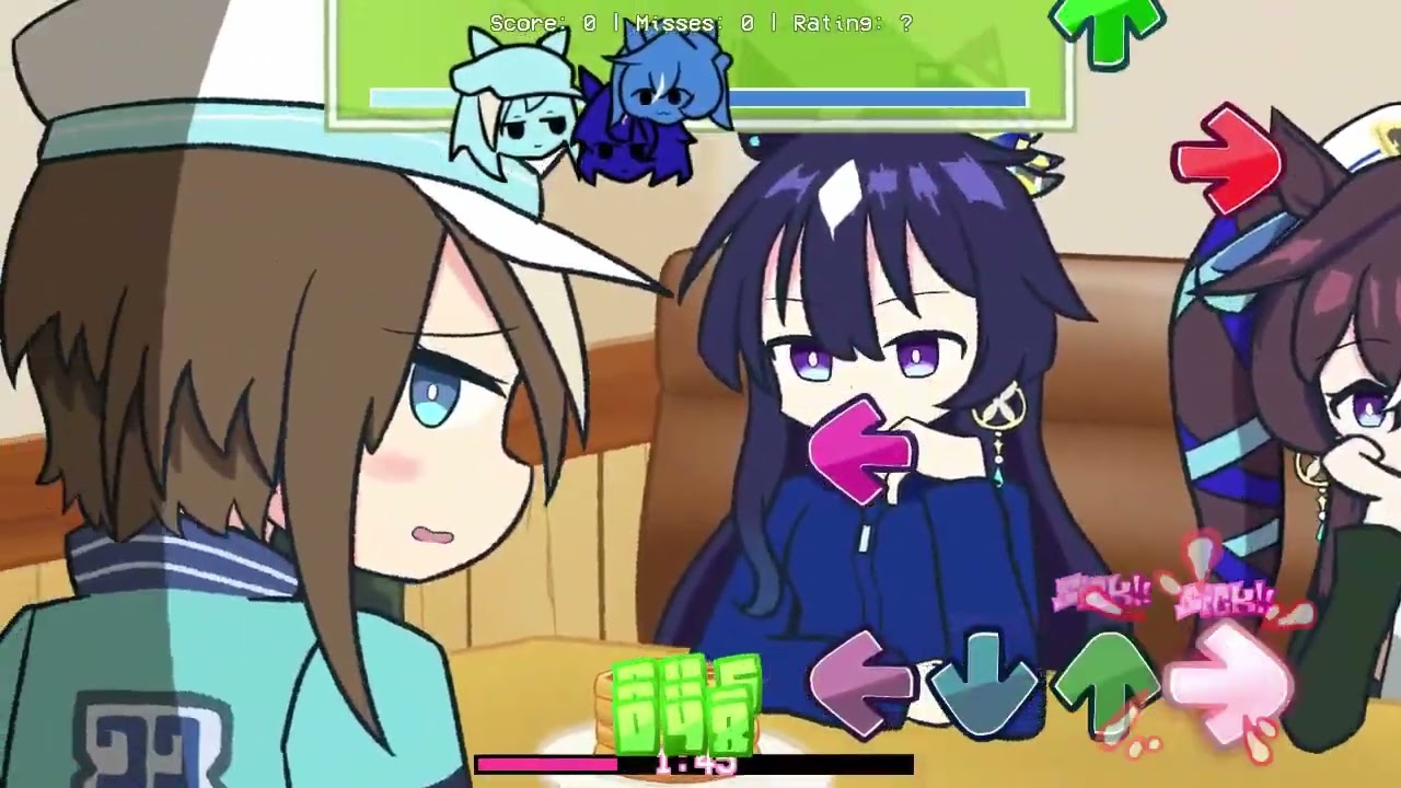 [FNF x Umamusume]Waffles but three sisters sing it[ウマ娘]