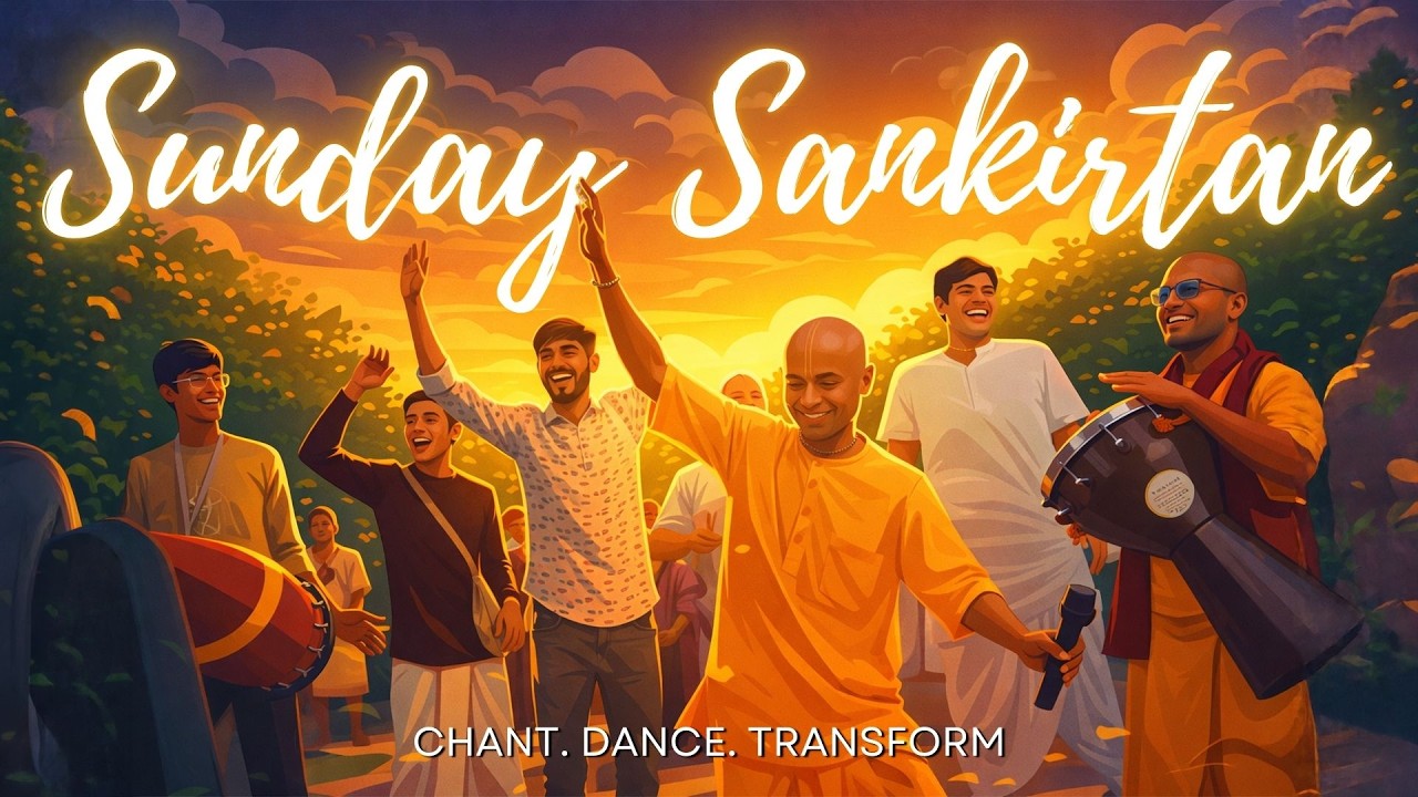Sunday Harinam Sankirtan | Hare Krishna Mahamantra | Govardhan Eco Village