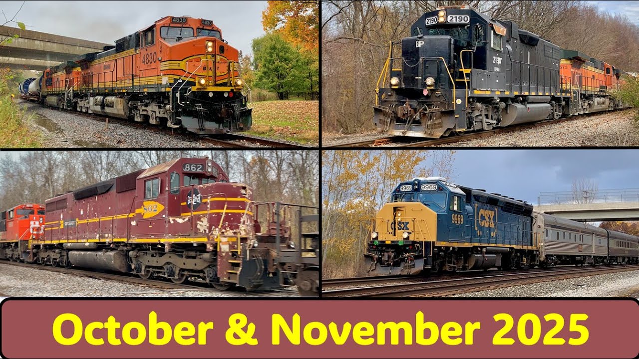 B&P Windmill Train, BC Rail, BLE 862 on Ore Train, Pan-Am, NS 4001, BPRR 2190, & More!