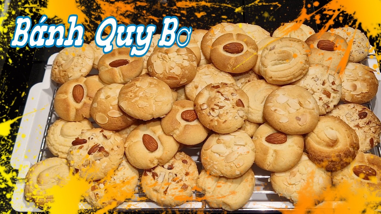 BÁNH QUY BƠ HẠNH NHÂN KhÔNG NGỌT ĂN BÁNH UỐNG TRÀ NGÀY TẾT